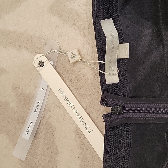 NWT JONATHAN SIMKHAI BLACK KNEE LENGTH MERMAID SKIRT SIZE 2 $445 - Picture 5 of 6